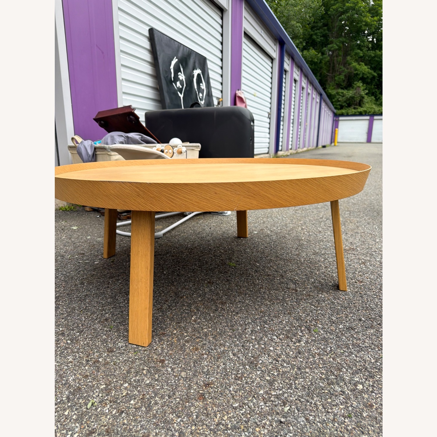 Muuto Light Brown Wood Coffee Table - image-1