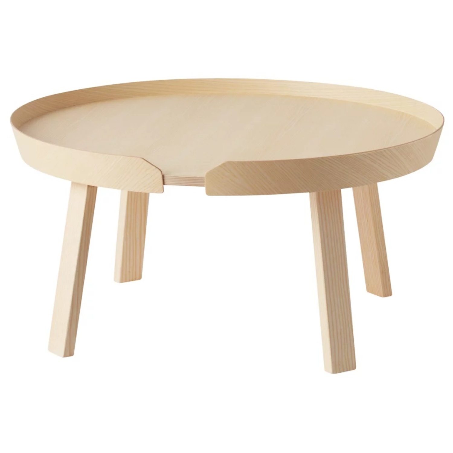 Muuto Around Light Brown Wood Coffee Table - image-5