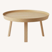 Muuto Around Light Brown Wood Coffee Table