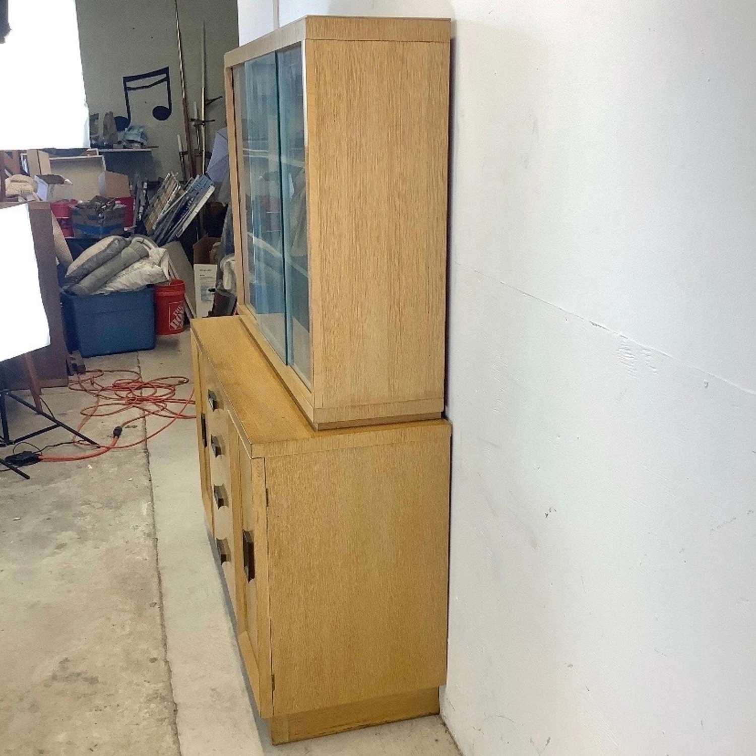 Blonde Oak Mid-Century Display/Storage Shelves - image-4