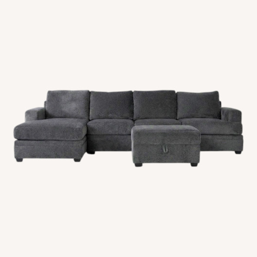 Used Living Spaces Dark Gray 3+ Piece Sectional for sale on AptDeco