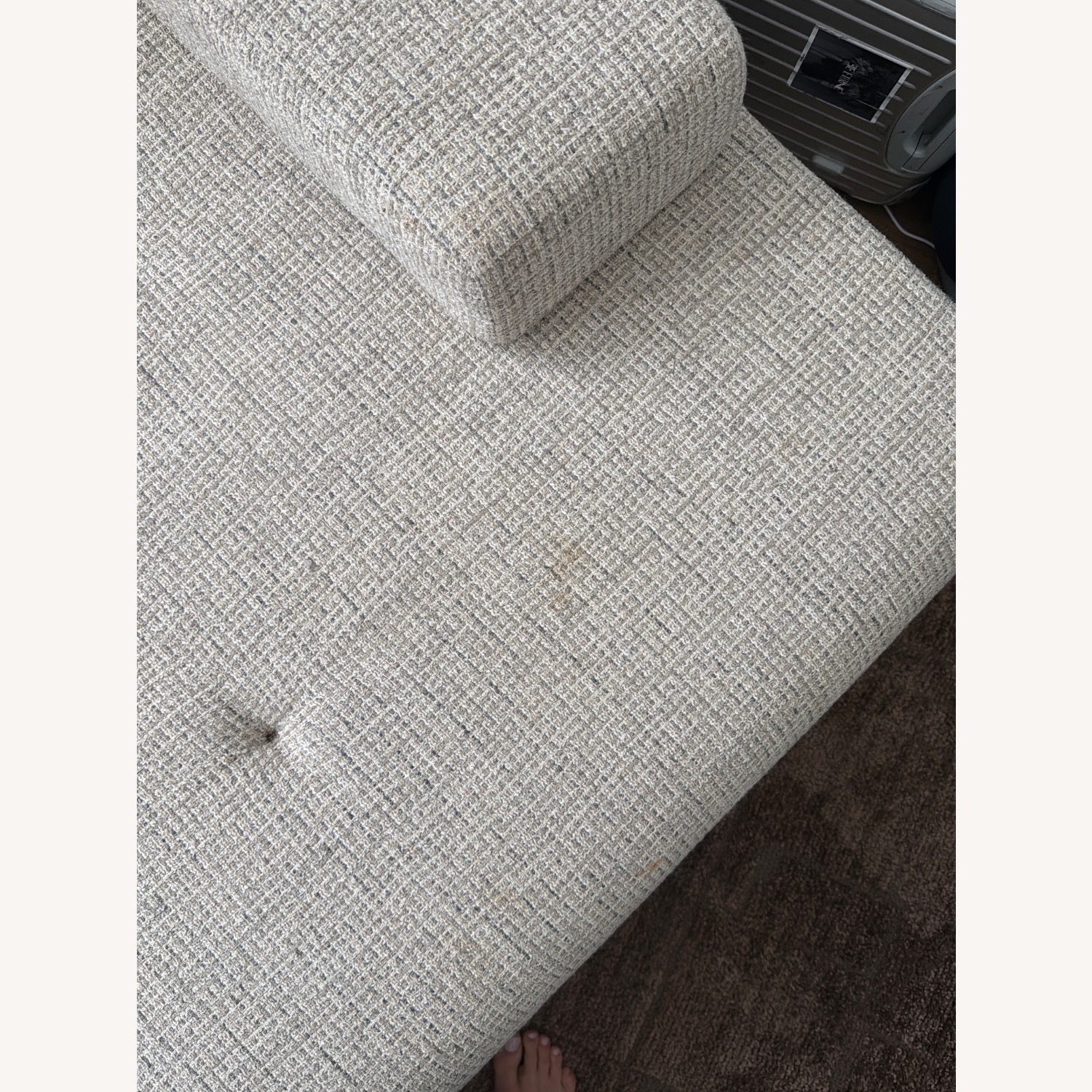 Lazzoni Natural Fabric Loveseat - image-3