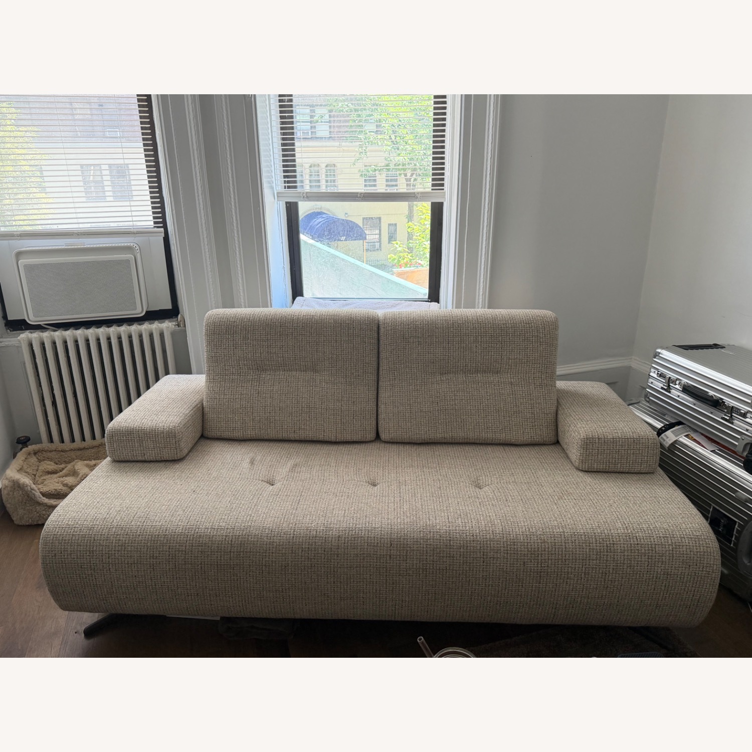 Lazzoni Natural Fabric Loveseat - image-1