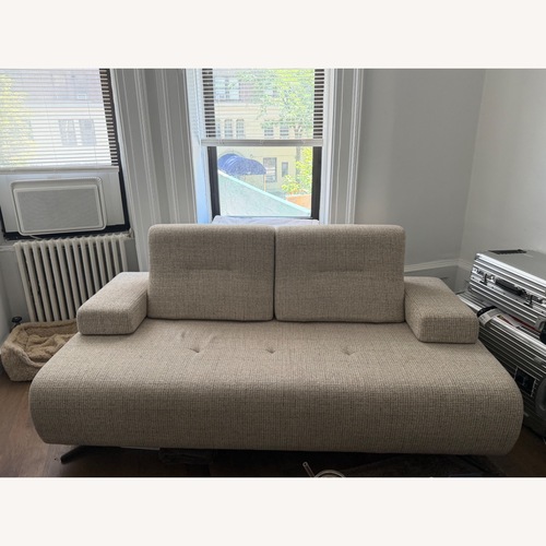 Used Lazzoni Natural Fabric Loveseat for sale on AptDeco