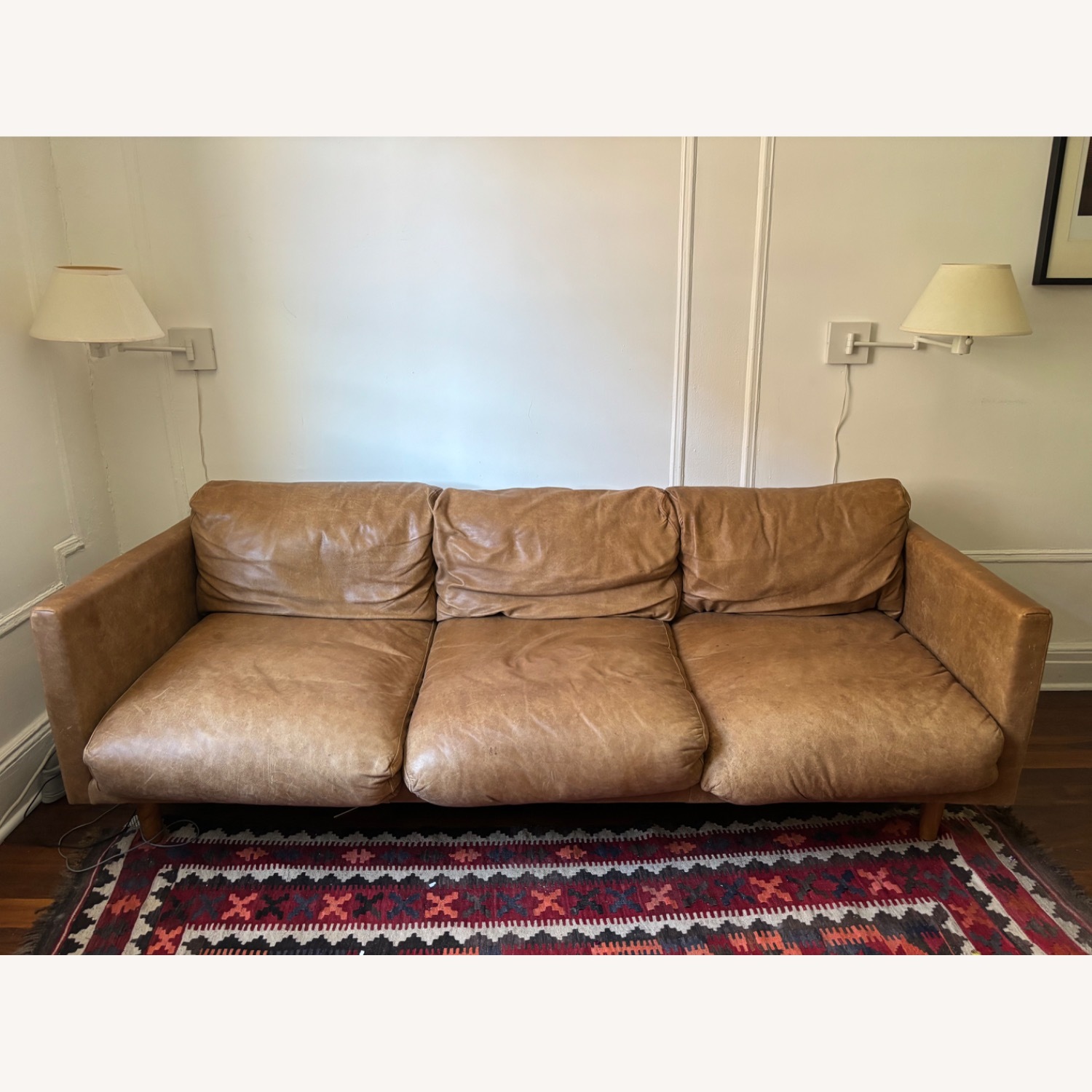 Article Nirvana Light Brown Leather 3+ Seater Sofa - image-1