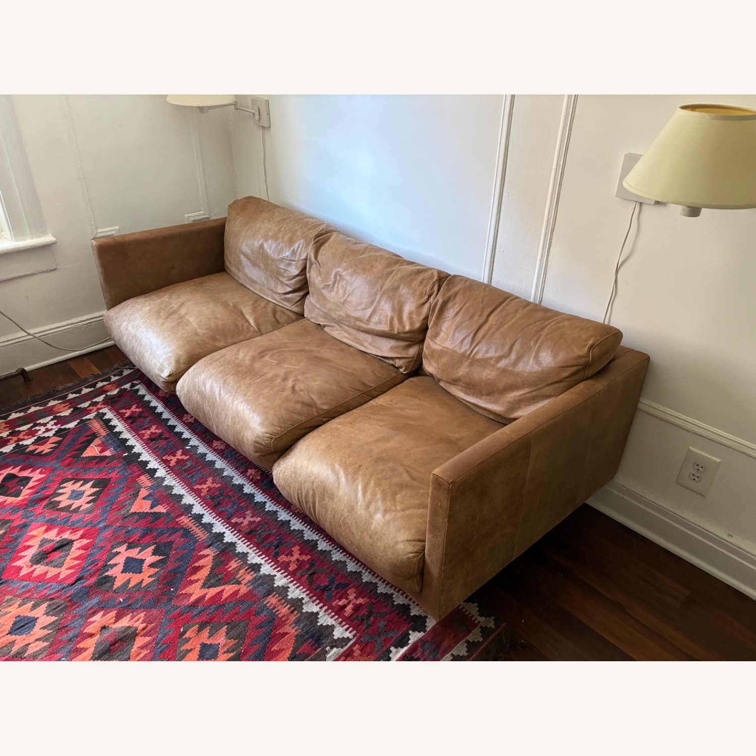 Article Nirvana Light Brown Leather 3+ Seater Sofa - image-2