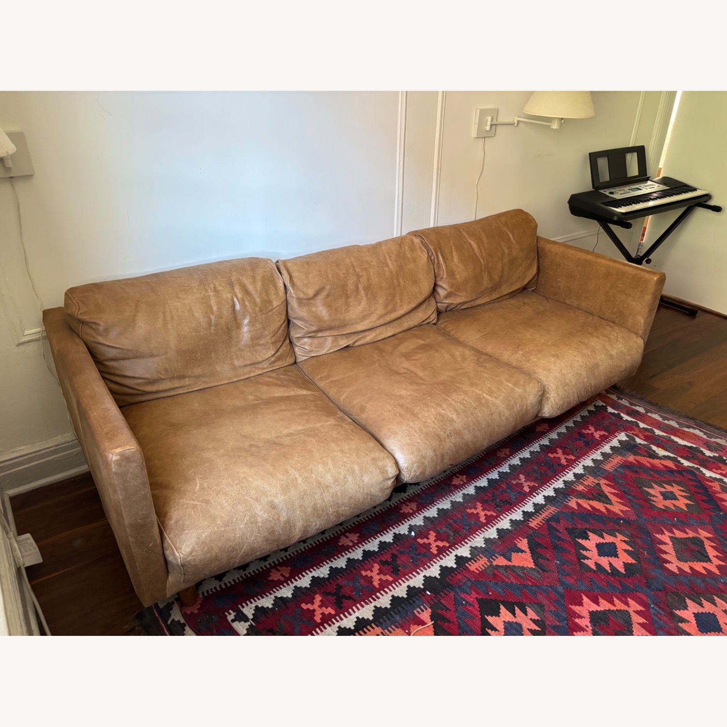 Article Nirvana Light Brown Leather 3+ Seater Sofa - image-3