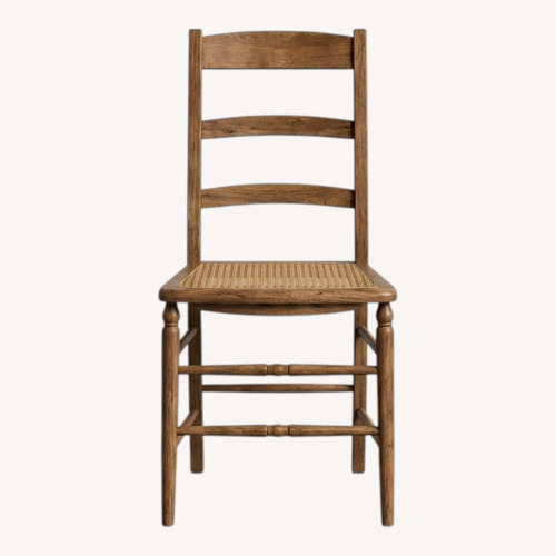 Used Wooden Side Dining Chair Cane Seat Spindle Back  for sale on AptDeco