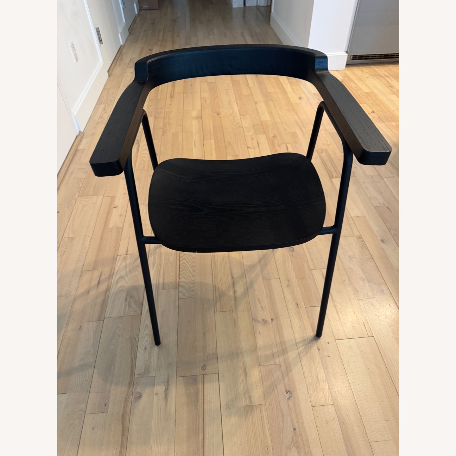 Gus Modern Black Wooden Armchair - image-2