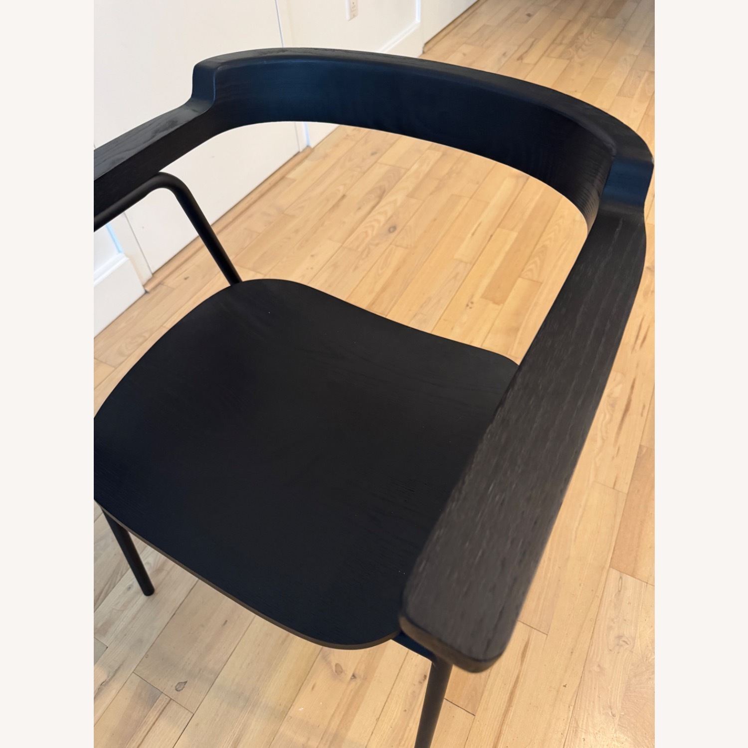 Gus Modern Black Wooden Armchair - image-4