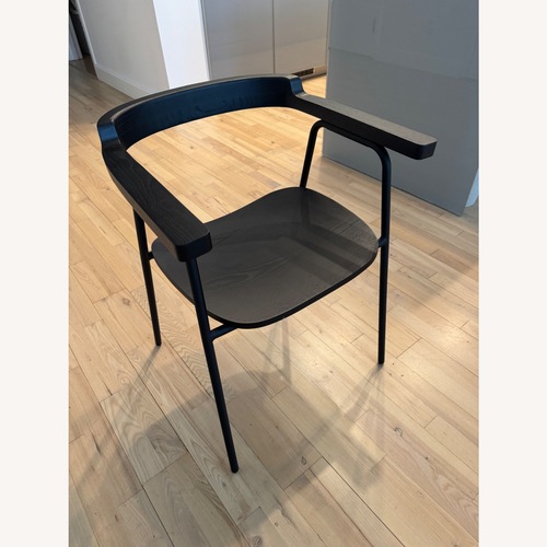 Used Gus Modern Black Wooden Armchair  for sale on AptDeco