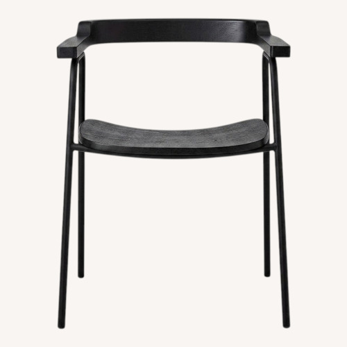 Used Gus Modern Black Wooden Armchair  for sale on AptDeco