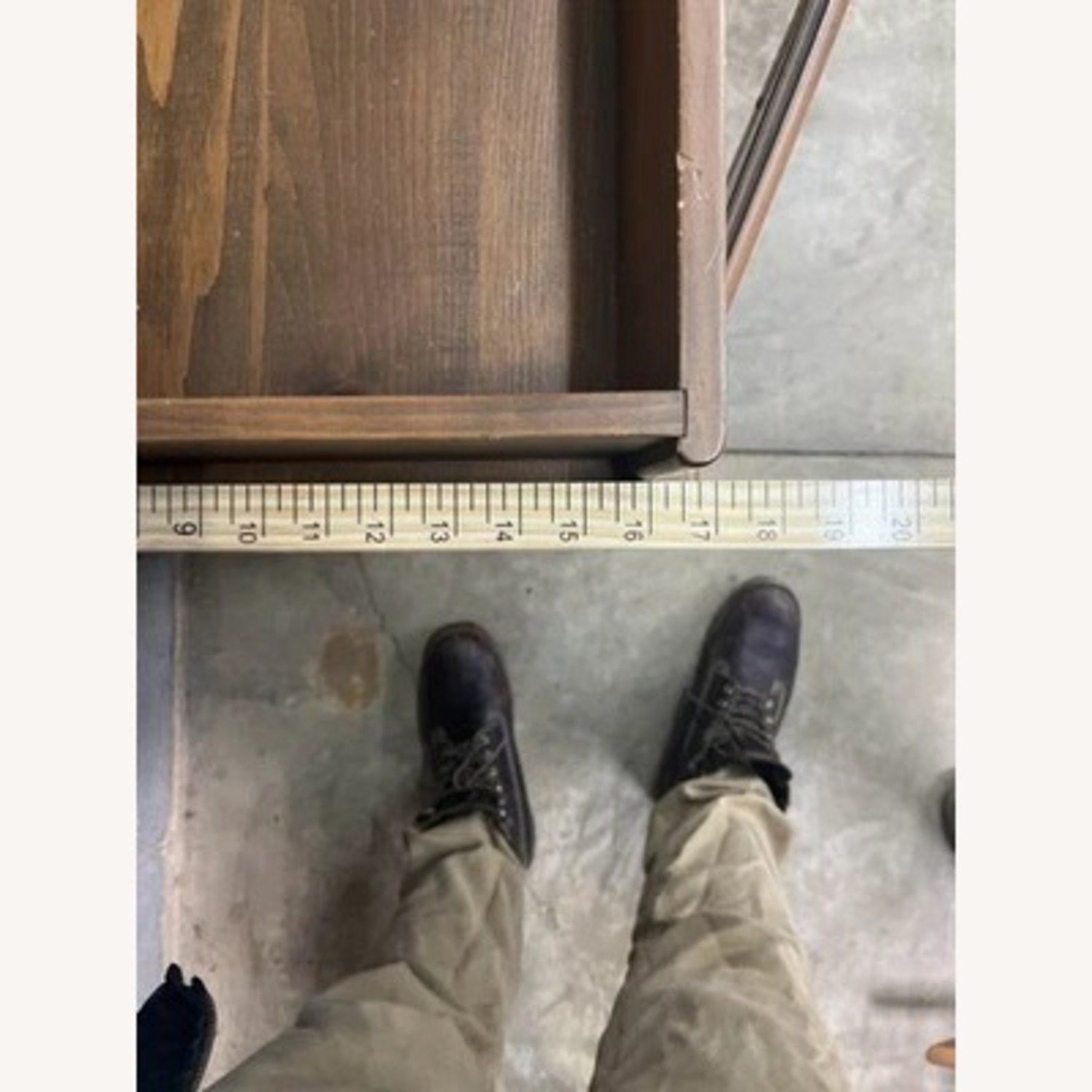 Wood Dry Sink Cabinet Cupboard Primitive Storage - image-4