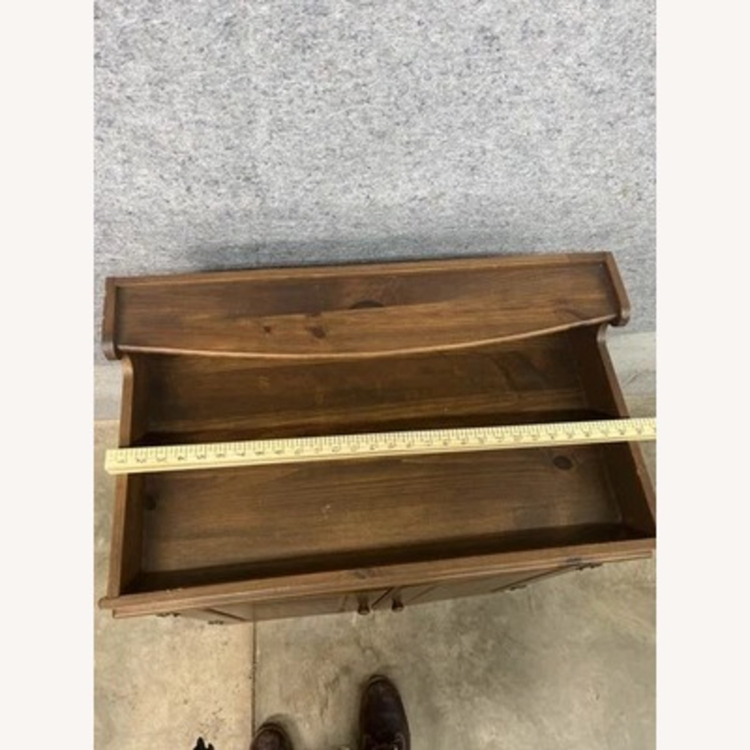 Wood Dry Sink Cabinet Cupboard Primitive Storage - image-6