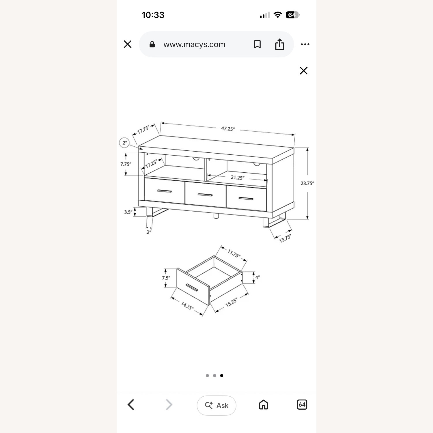Monarch Furniture Media Storage - image-5