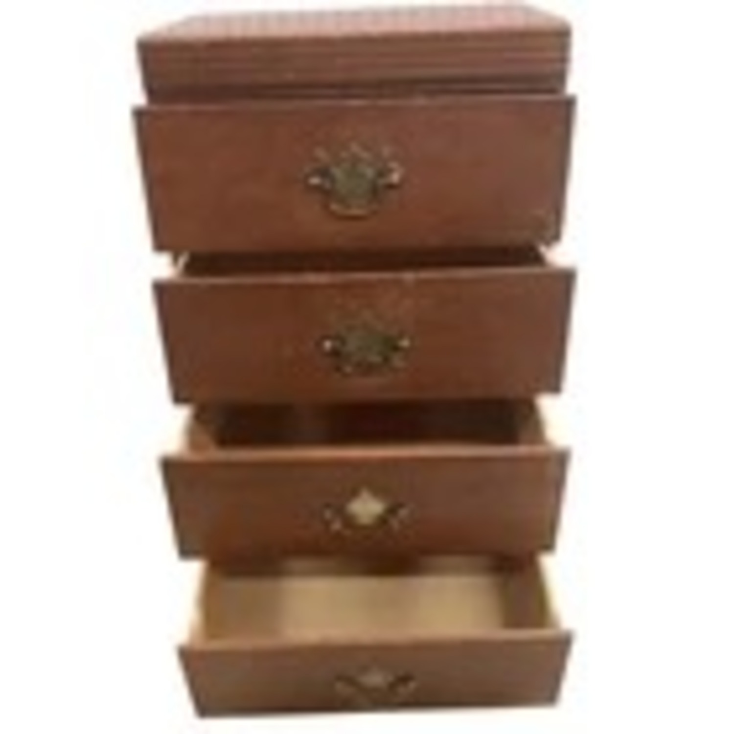 Vintage Wood 4 Drawer Chest Small - image-3