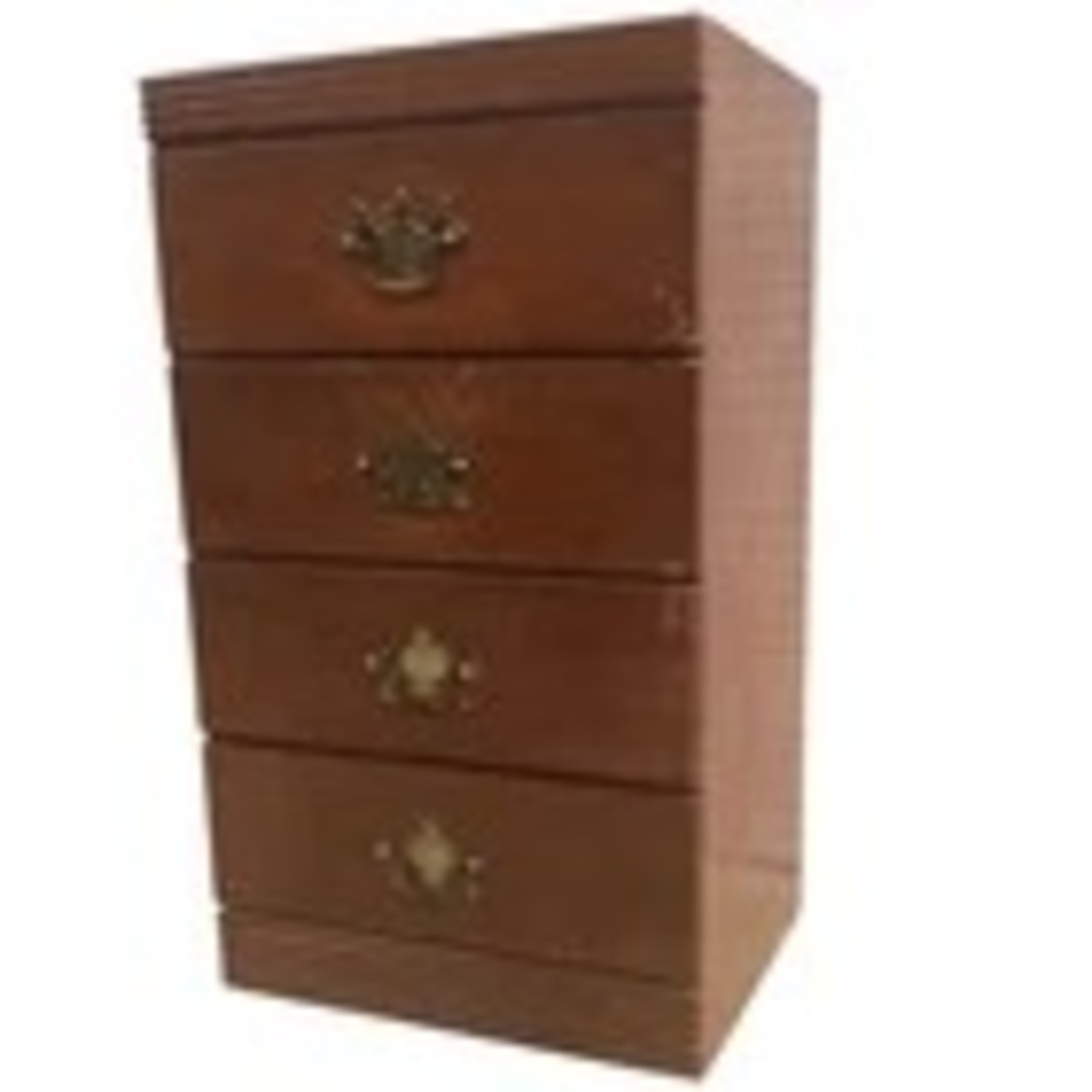 Vintage Wood 4 Drawer Chest Small - image-4