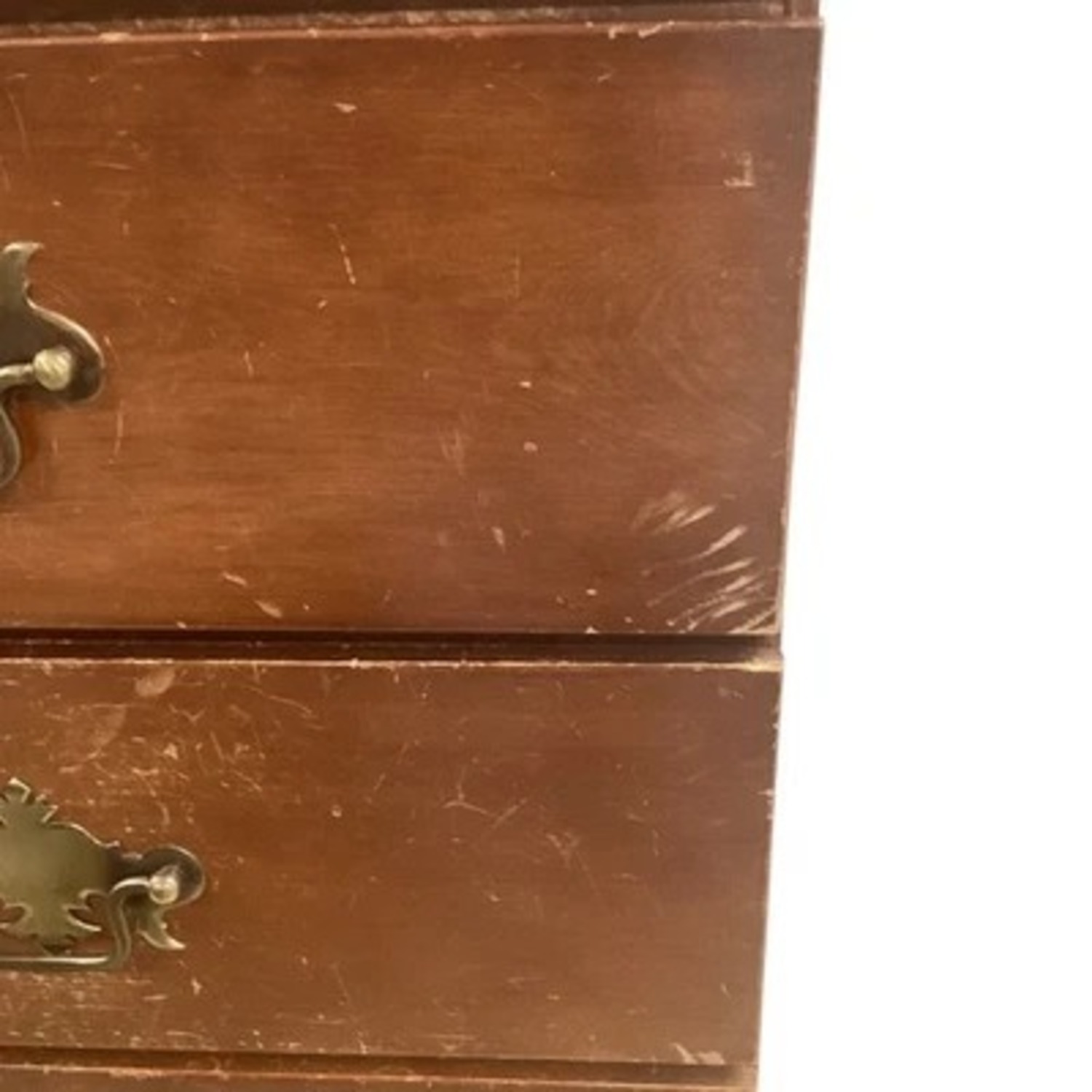 Vintage Wood 4 Drawer Chest Small - image-5