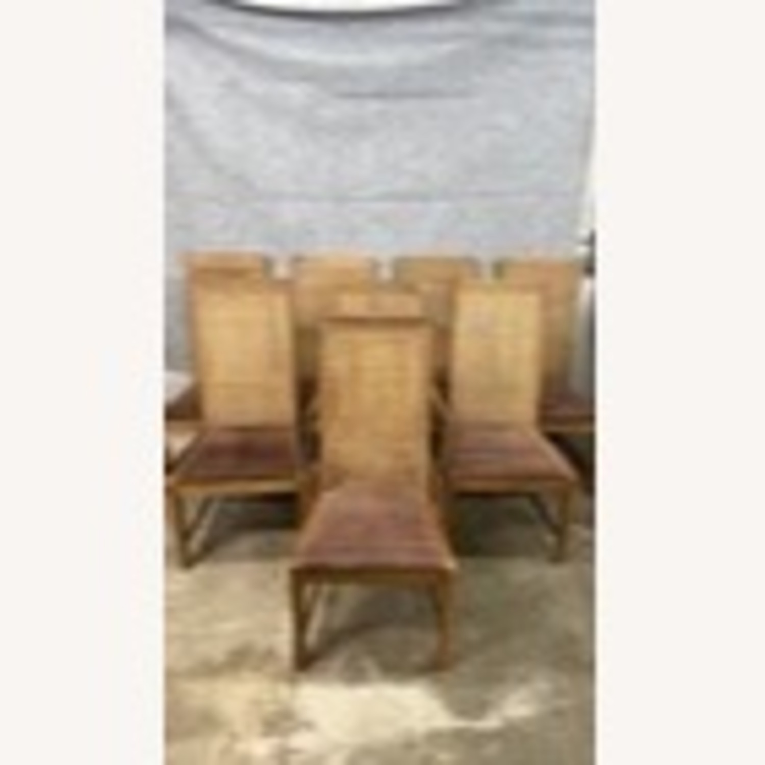 Set of 8 Mid-Century Modern Cane Back Chairs  - image-1