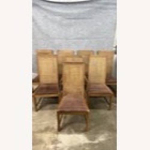 Used Set of 8 Mid-Century Modern Cane Back Chairs  for sale on AptDeco
