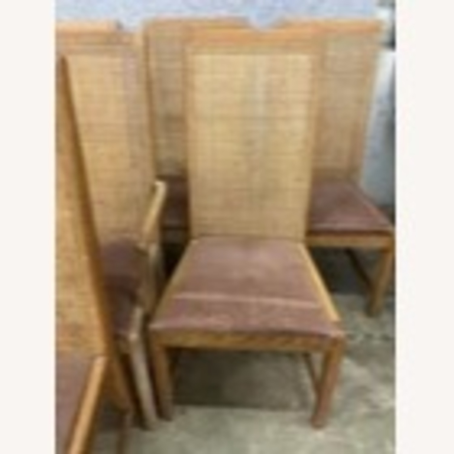 Set of 8 Mid-Century Modern Cane Back Chairs  - image-3