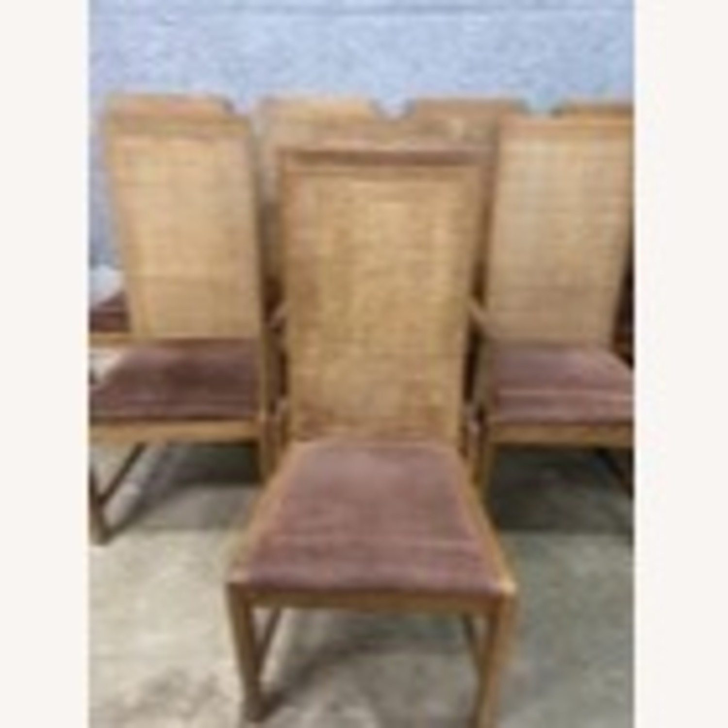 Set of 8 Mid-Century Modern Cane Back Chairs  - image-2