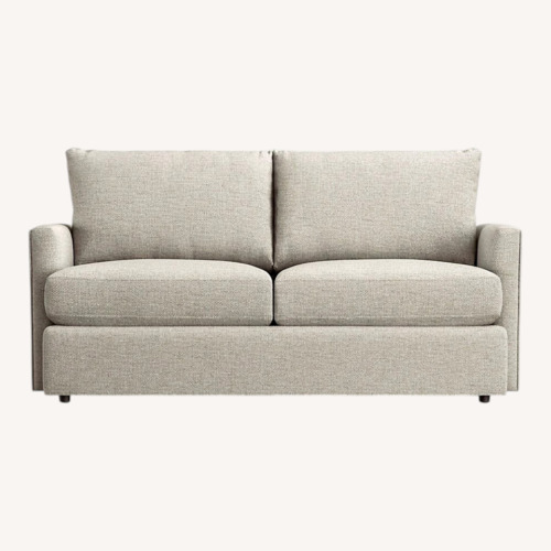 Used Crate & Barrel Light Gray Fabric 2 Seater Sofa for sale on AptDeco