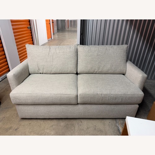 Used Crate & Barrel Light Gray Fabric 2 Seater Sofa for sale on AptDeco