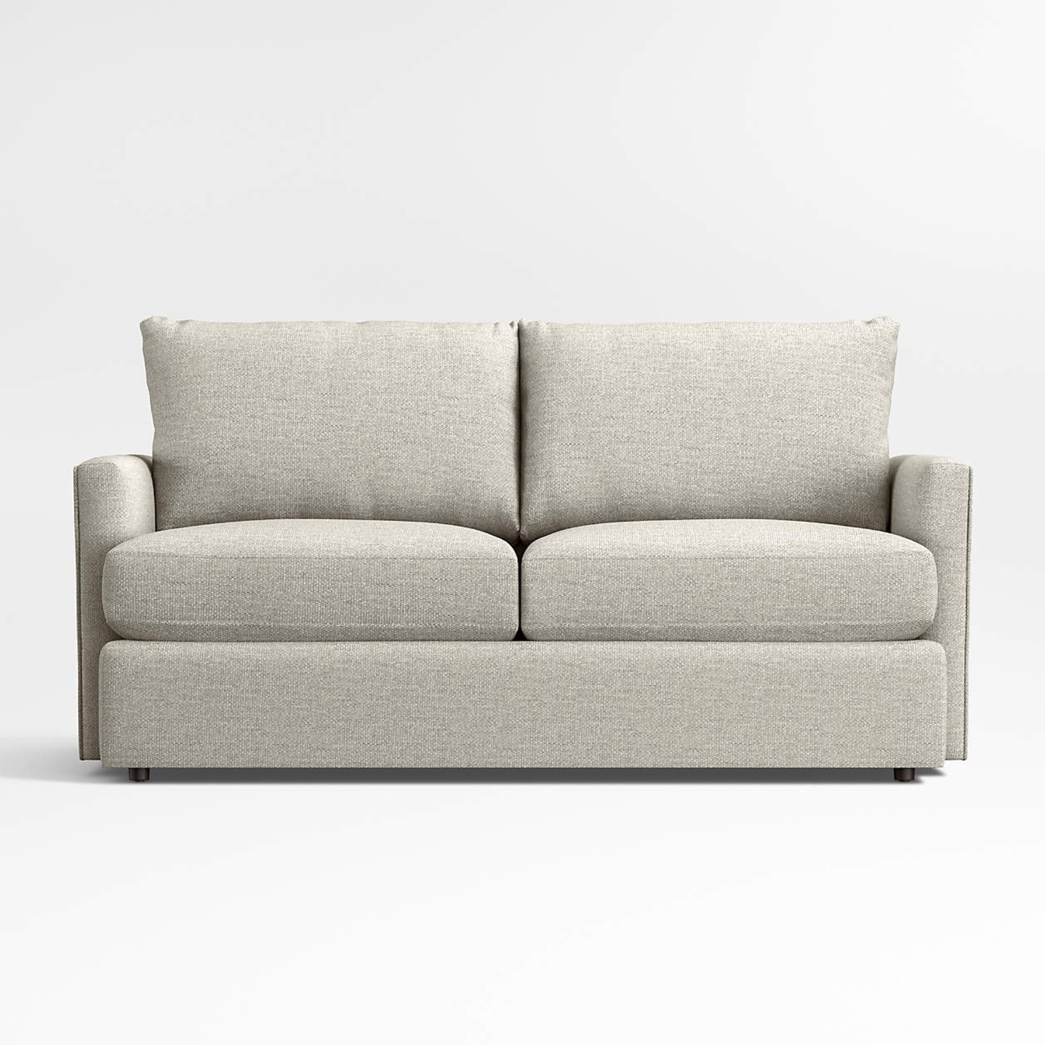 Crate & Barrel Light Gray Fabric 2 Seater Sofa - image-5