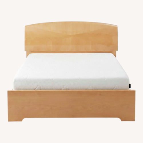 Used King Wooden Sleigh Bed Frame Made in Italy for sale on AptDeco