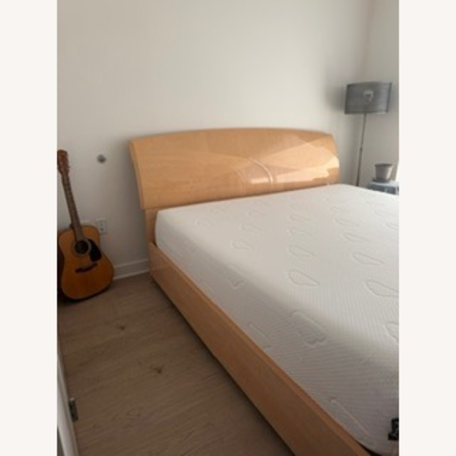 King Wooden Sleigh Bed Frame Made in Italy - image-6