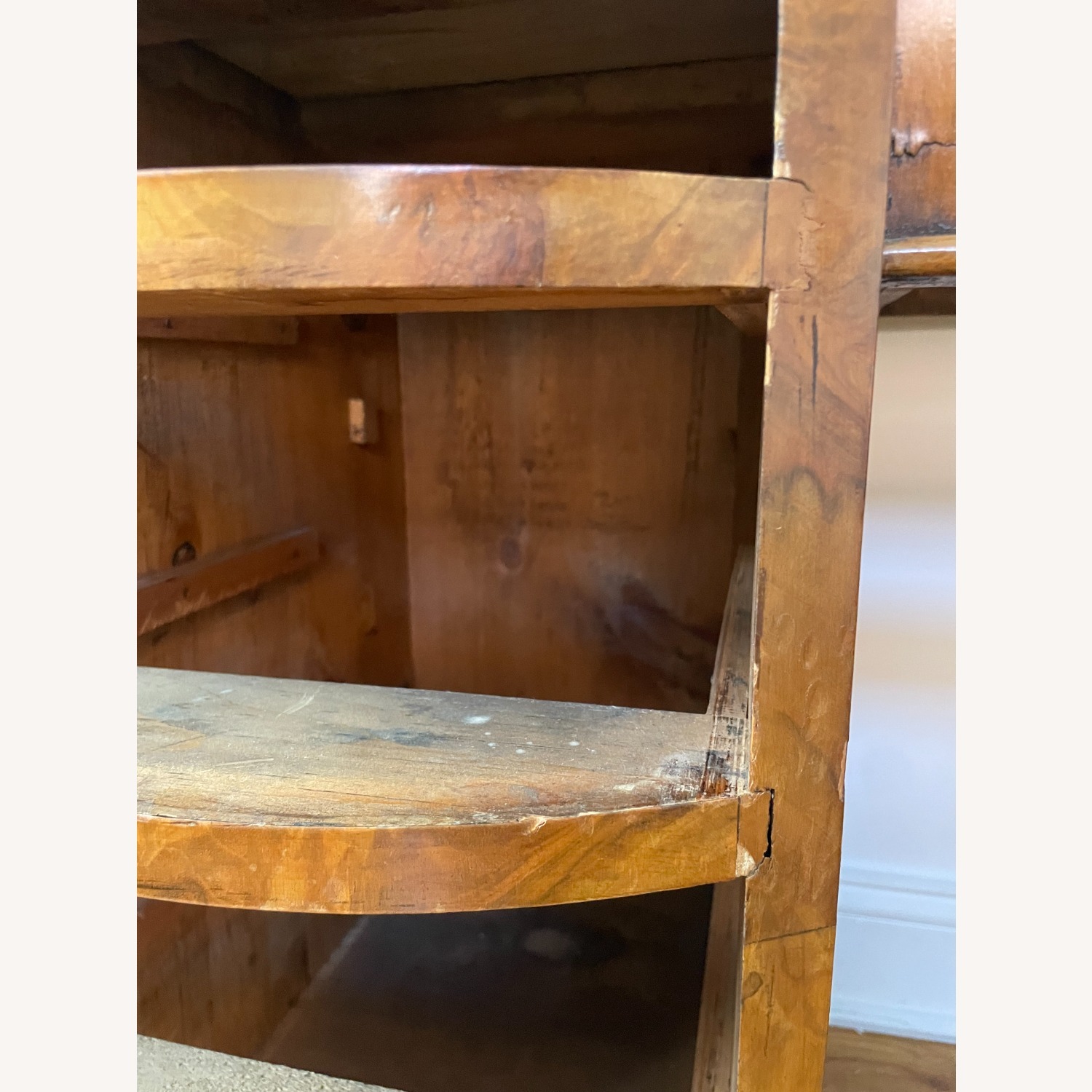 Antique Victorian Genuine Walnut Pedestal Desk - image-12