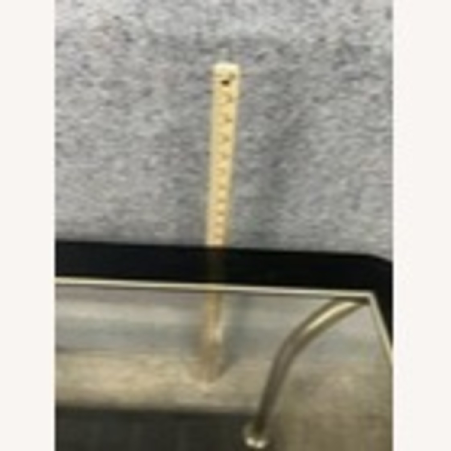 Vintage Mid-Century Brass Glass Console Table - image-2