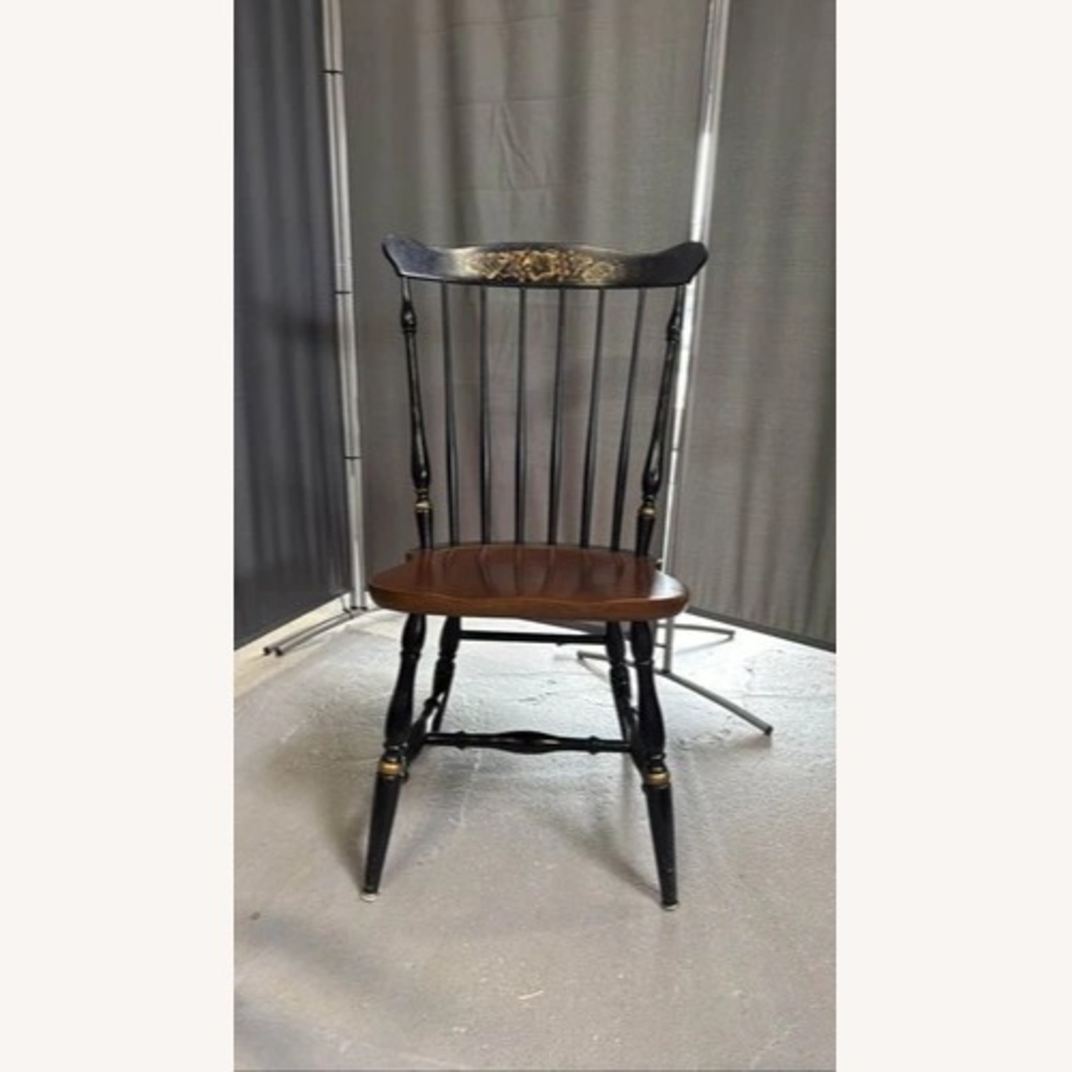 Vintage L. Hitchcock Stenciled Harvest Chair - image-1