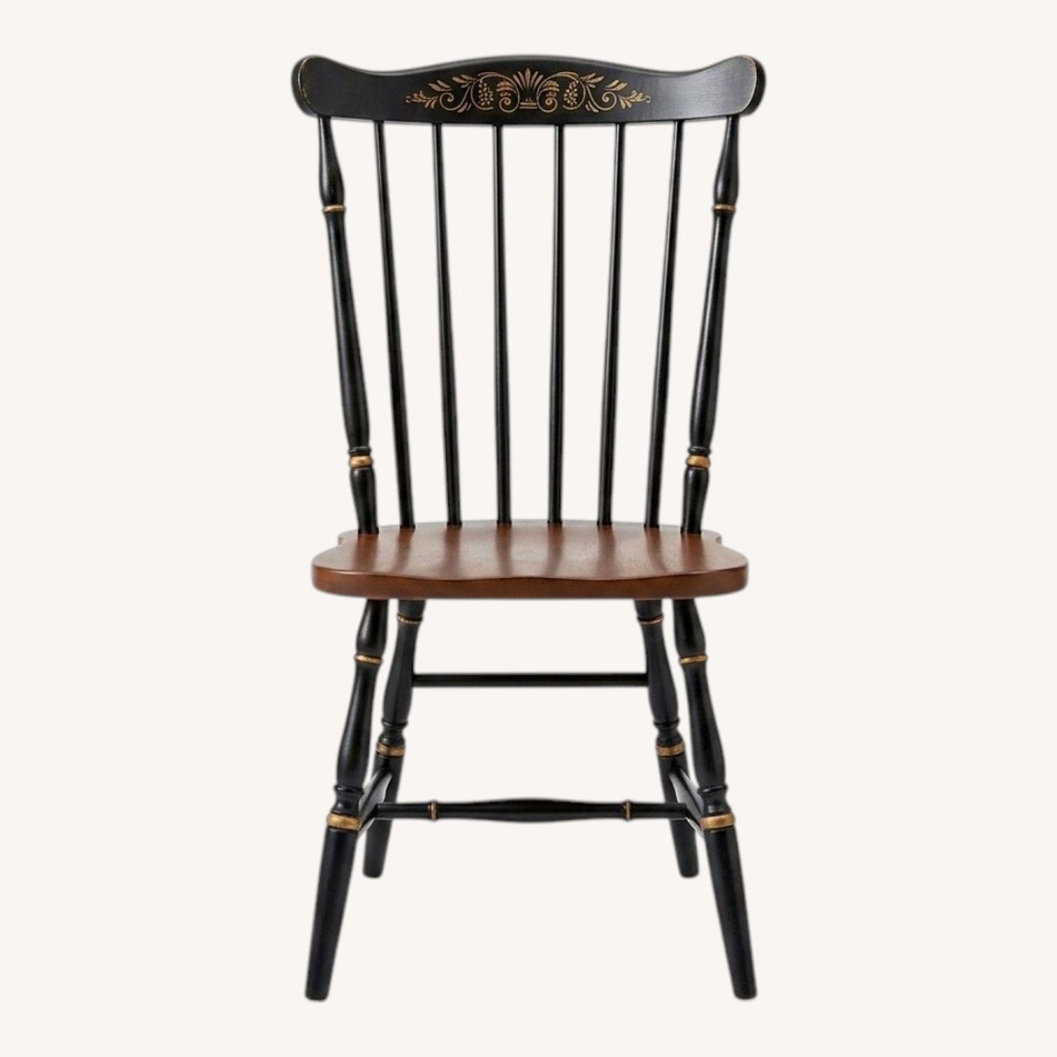 Vintage L. Hitchcock Stenciled Harvest Chair - image-0