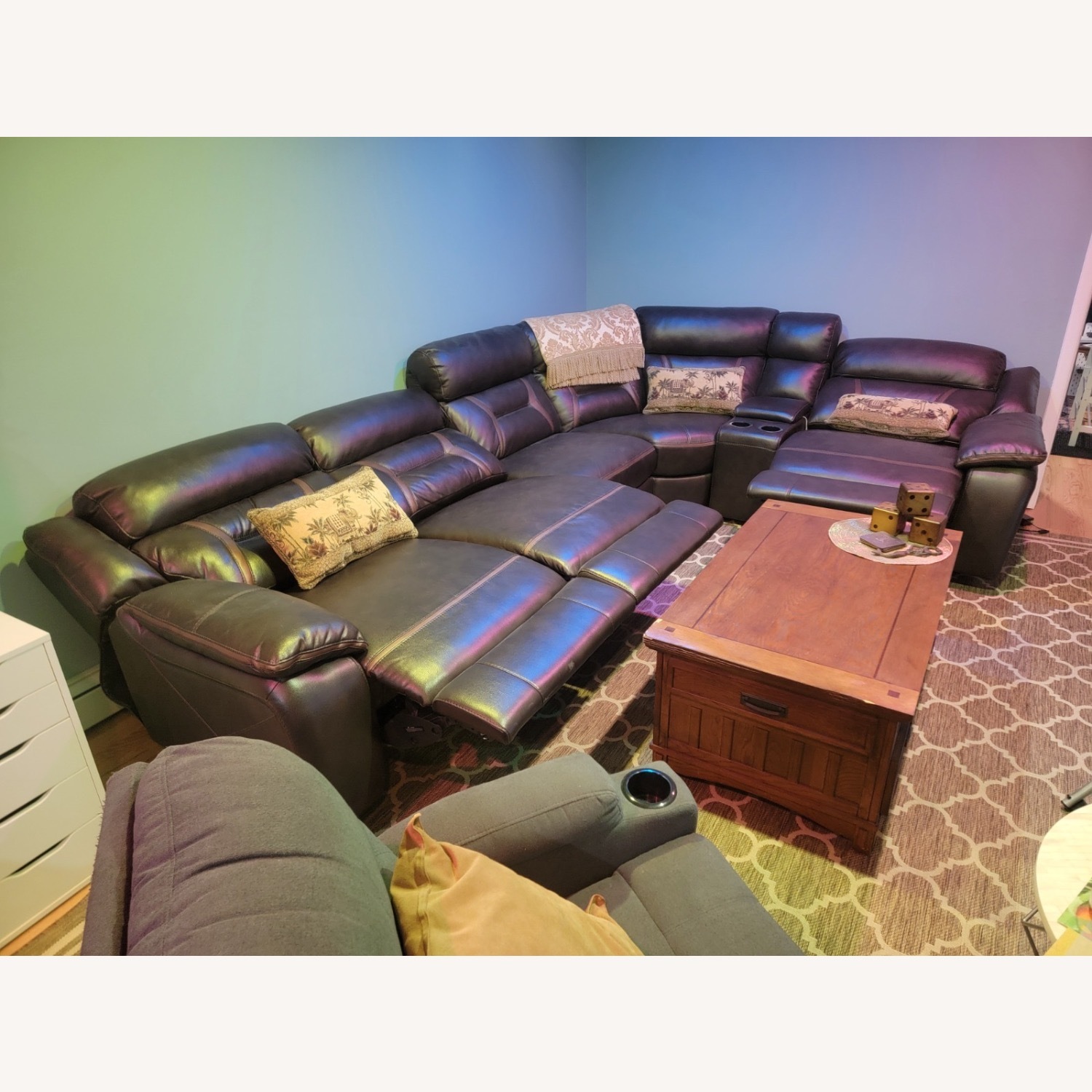 Dark Brown 3+ Piece Sectional - image-9