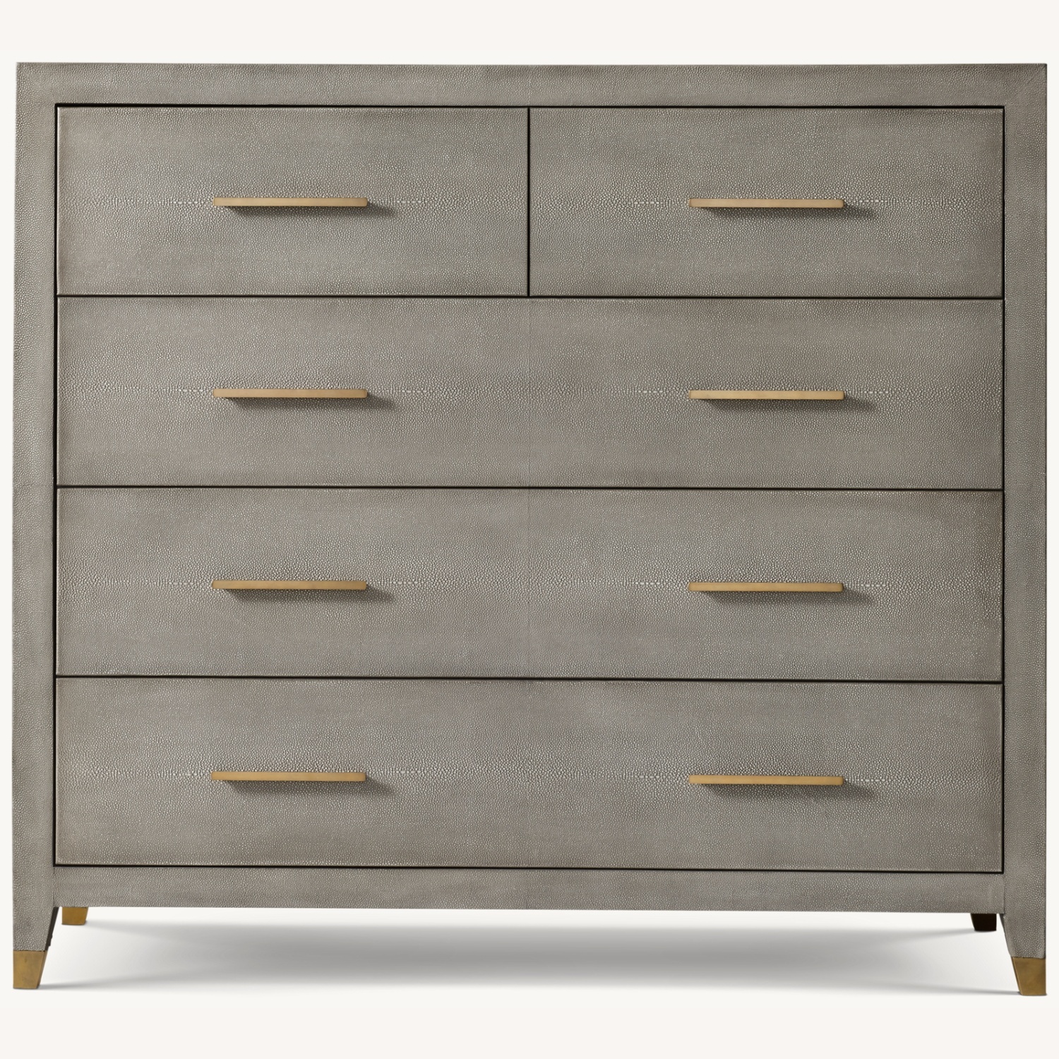 Restoration Hardware Graydon Shagreen 5-drawer Dresser - image-0