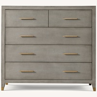Restoration Hardware Graydon Shagreen 5-drawer Dresser
