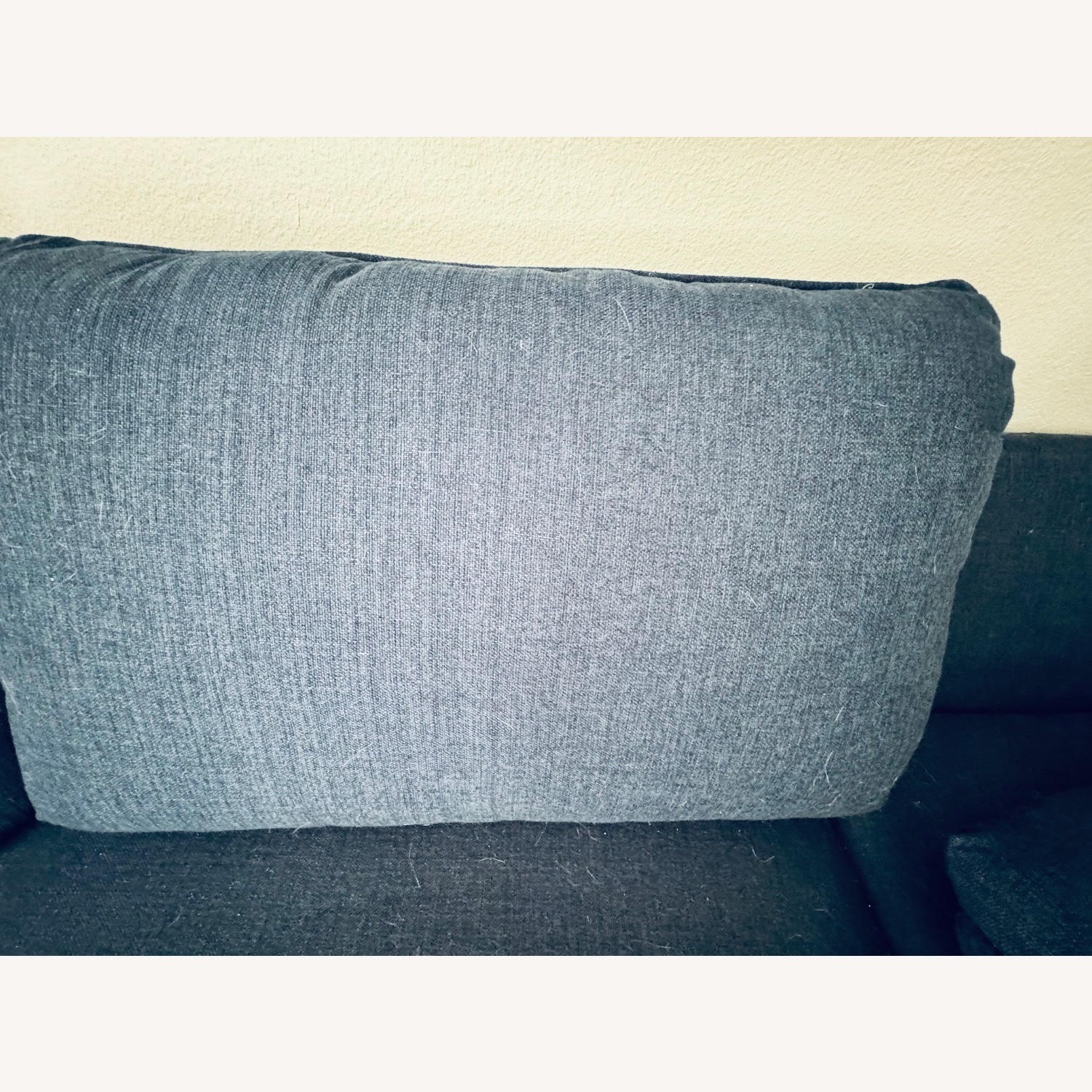 Mid-Century Modern Navy Blue Sectional Sofa - image-12