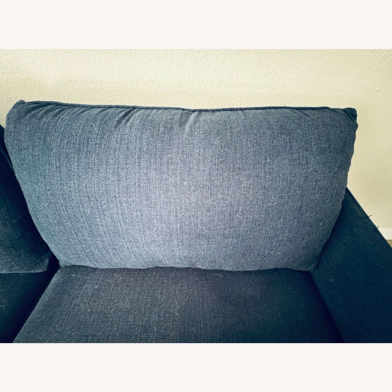 Mid-Century Modern Navy Blue Sectional Sofa - image-10