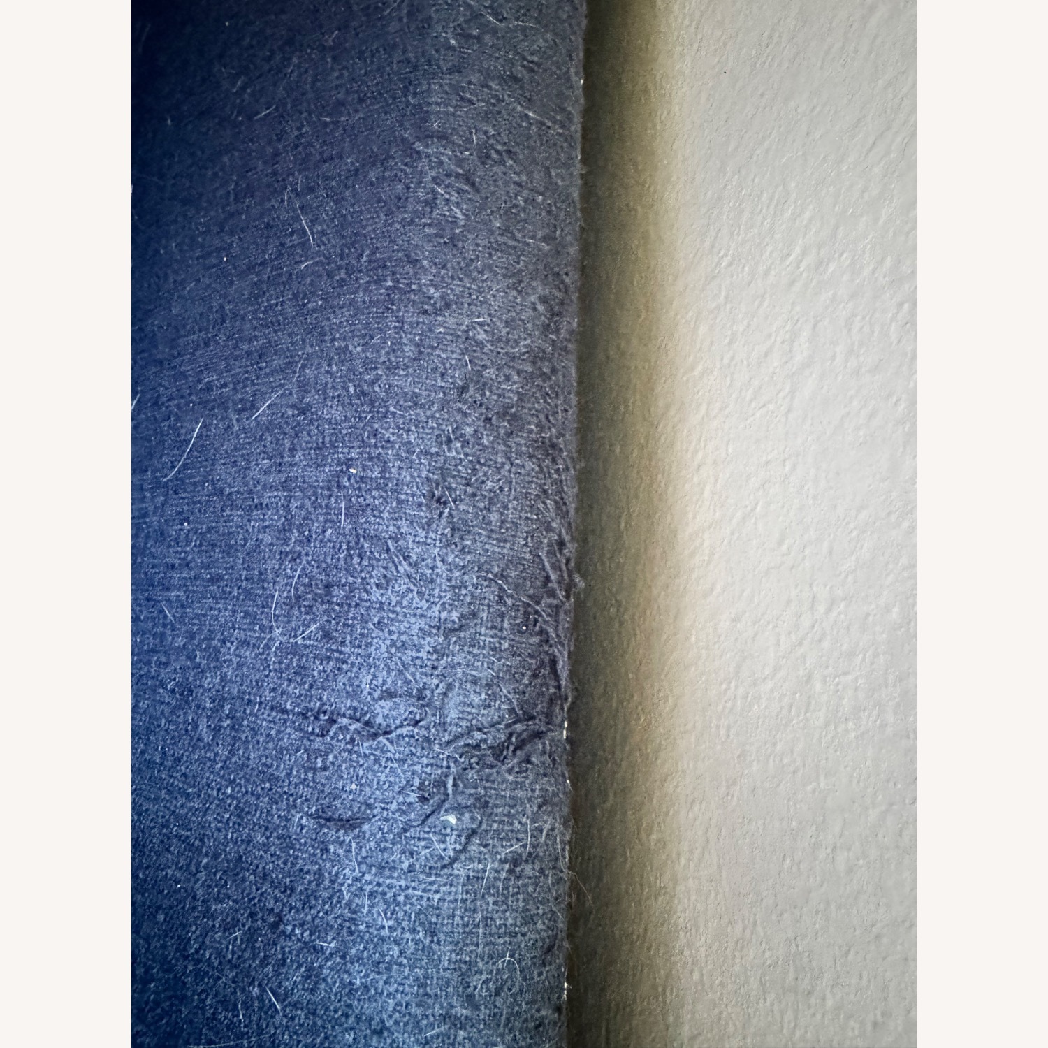 Mid-Century Modern Navy Blue Sectional Sofa - image-2