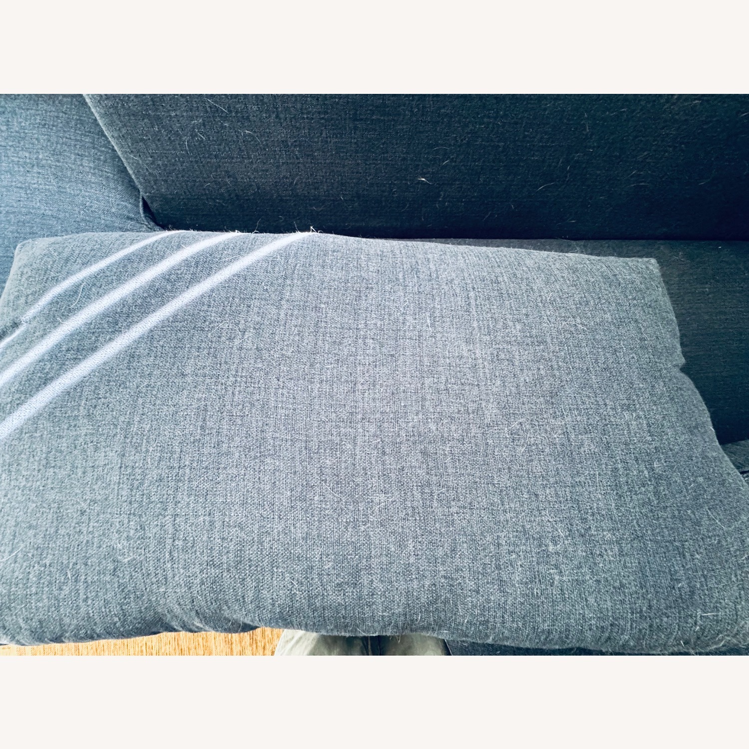 Mid-Century Modern Navy Blue Sectional Sofa - image-18