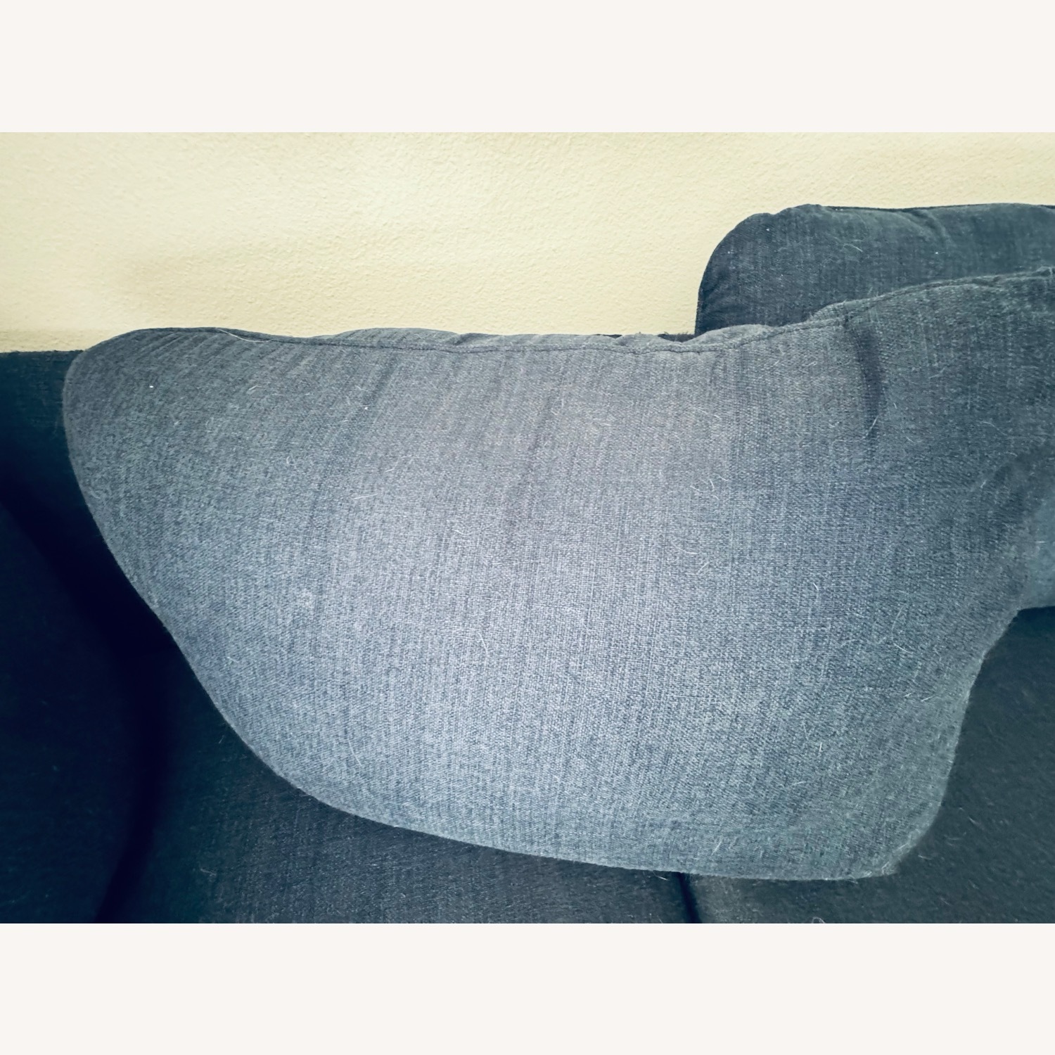 Mid-Century Modern Navy Blue Sectional Sofa - image-15