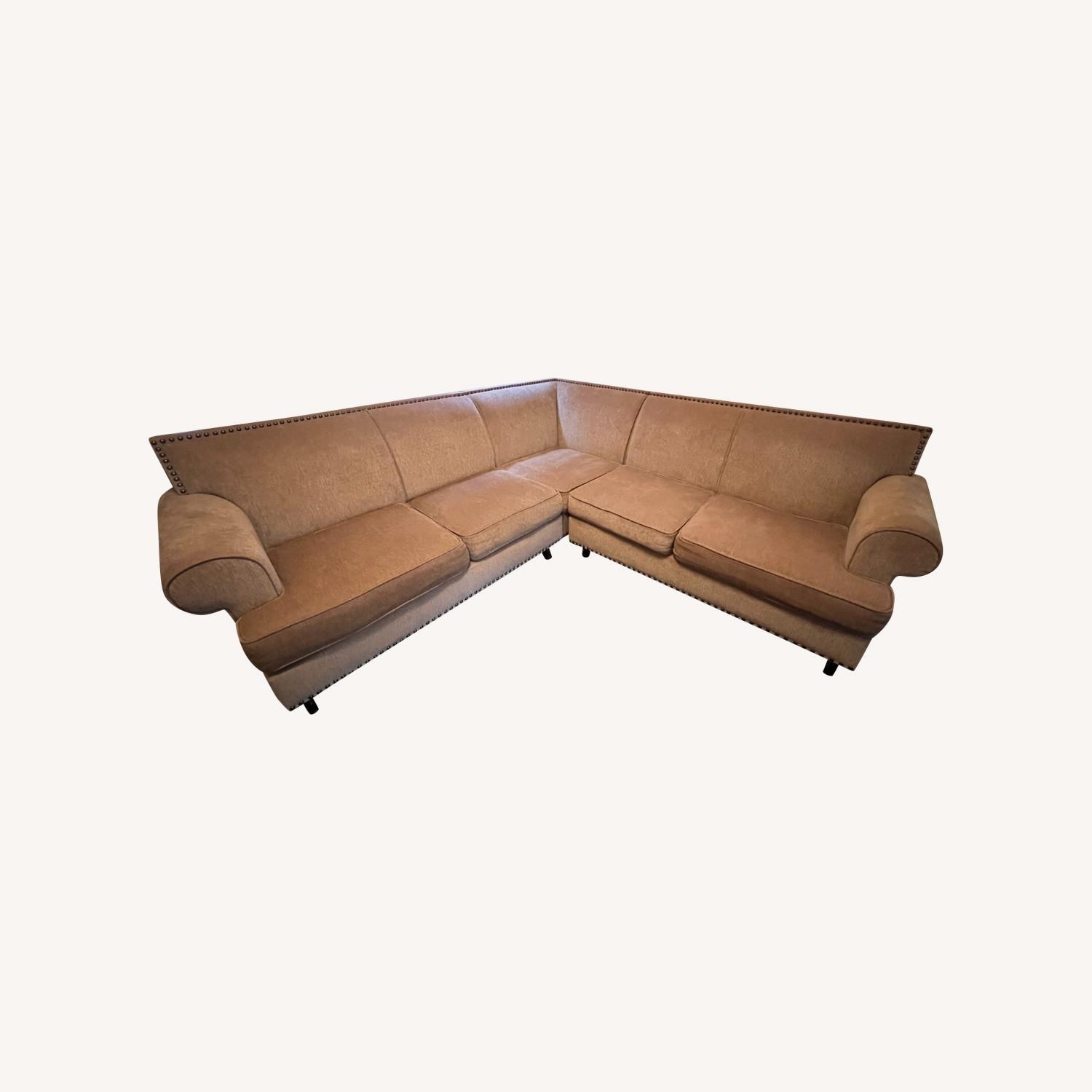 Pier 1 Carmen Brown L-Shaped Sofa - image-1