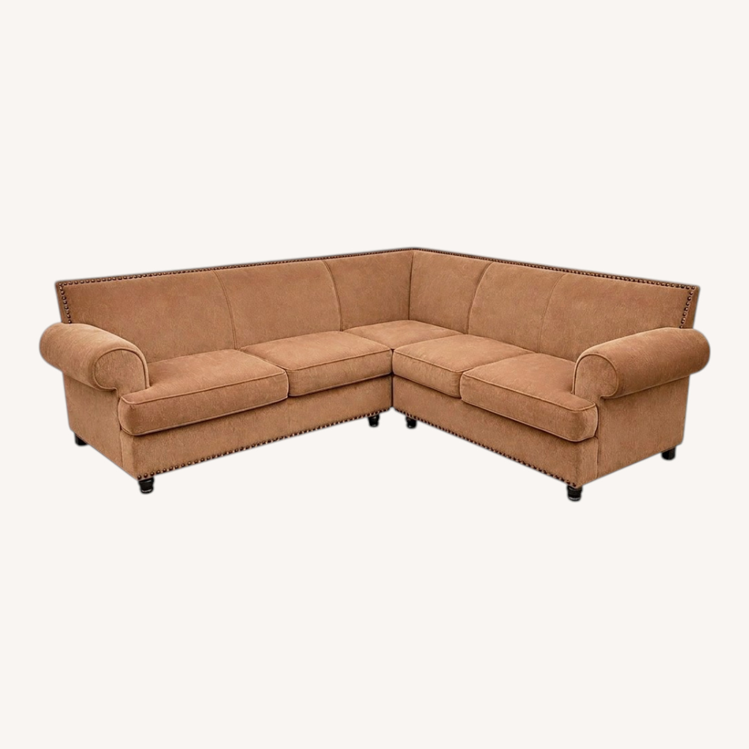 Pier 1 Carmen Brown L-Shaped Sofa - image-0