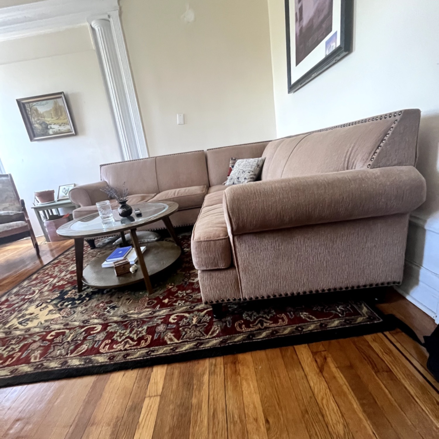 Pier 1 Carmen Brown L-Shaped Sofa - image-4