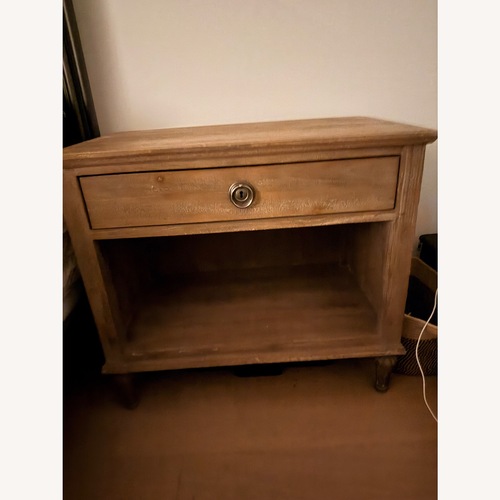 Used Restoration Hardware Set of 2 Light Gray Nightstands for sale on AptDeco