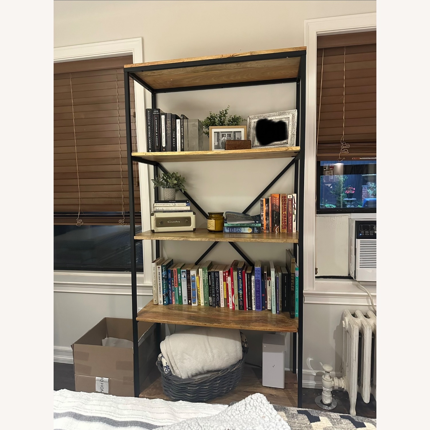 Mango Wood Bookshelf Unit - image-1