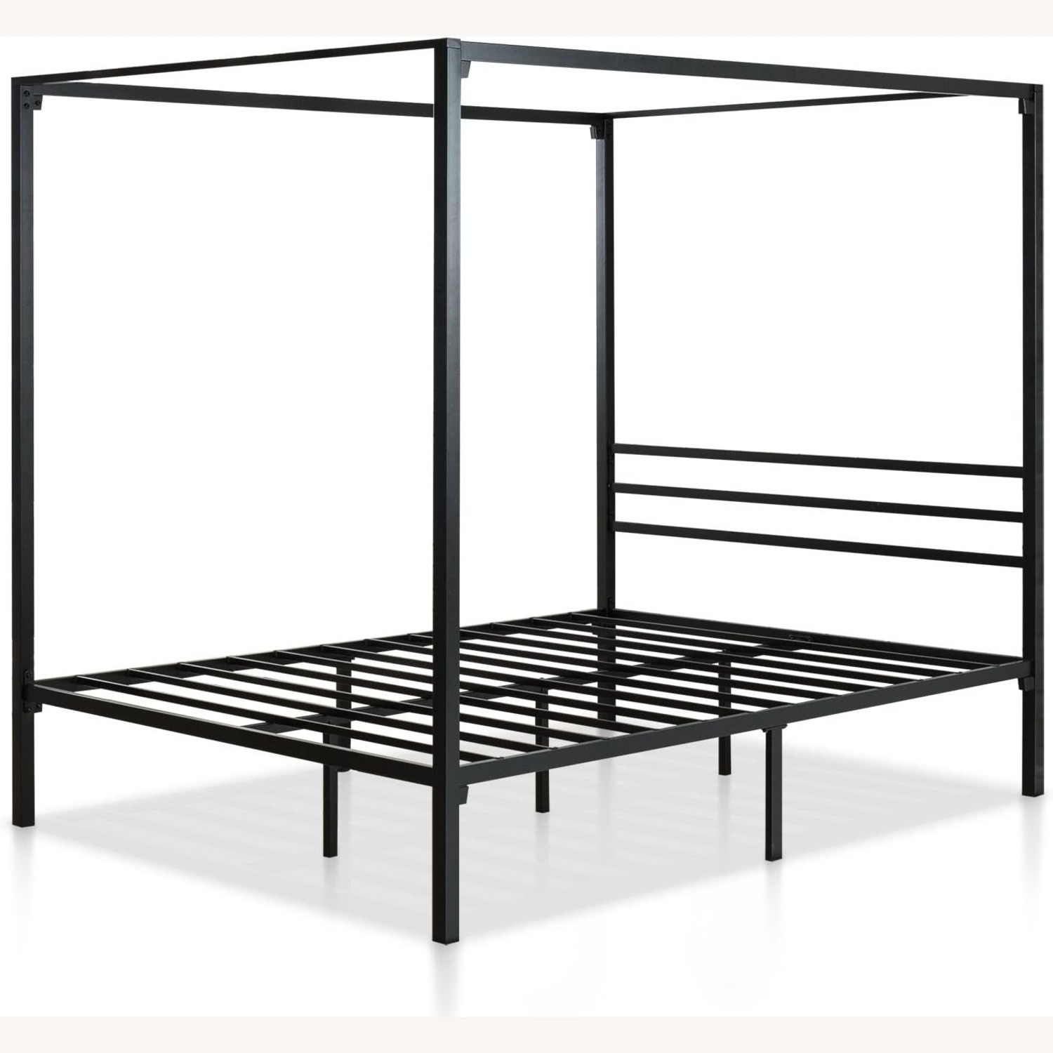 Amazon Black Metal Canopy Full Bed Frame - image-4