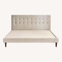 Article White Fabric King Bed